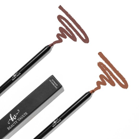 Beauty Vaulte Ultimate Lip Liner Duo Cocoa, Caramel makeup Lipcare Cosmetics New - Picture 2 of 6